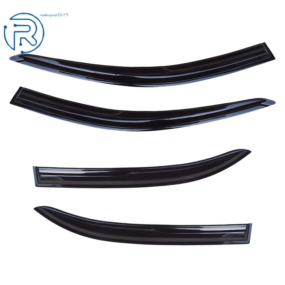 Set of 4 Window Visors for Toyota Corolla (2003-2008) 3D Wavy Design