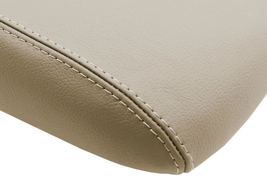 PVC Leather Console Armrest Cover for Chevy Trailblazer GMC (2002–2009) Beige