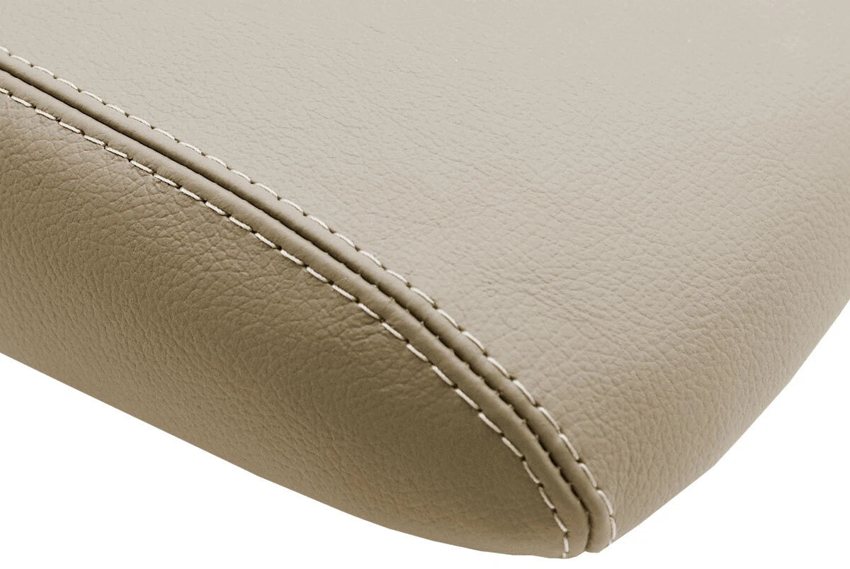 PVC Leather Console Armrest Cover for Chevy Trailblazer GMC (2002–2009) Beige