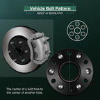 4X 2" Wheel Spacers 6x5.5 14x1.5 for Silverado Sierra 1500 Tahoe C1500 Cadillac