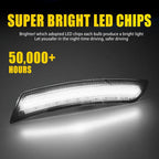2X Smoked LED Side Marker Lights for Cadillac ATS CTS CTS-V (2015-2019)