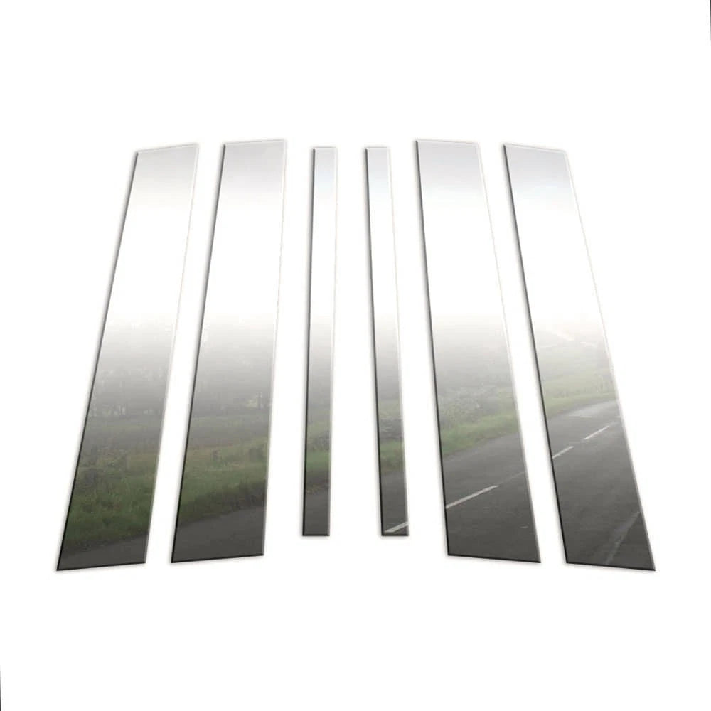6Pc Chrome Pillar Post Covers for Mercedes GL (2007–2012)