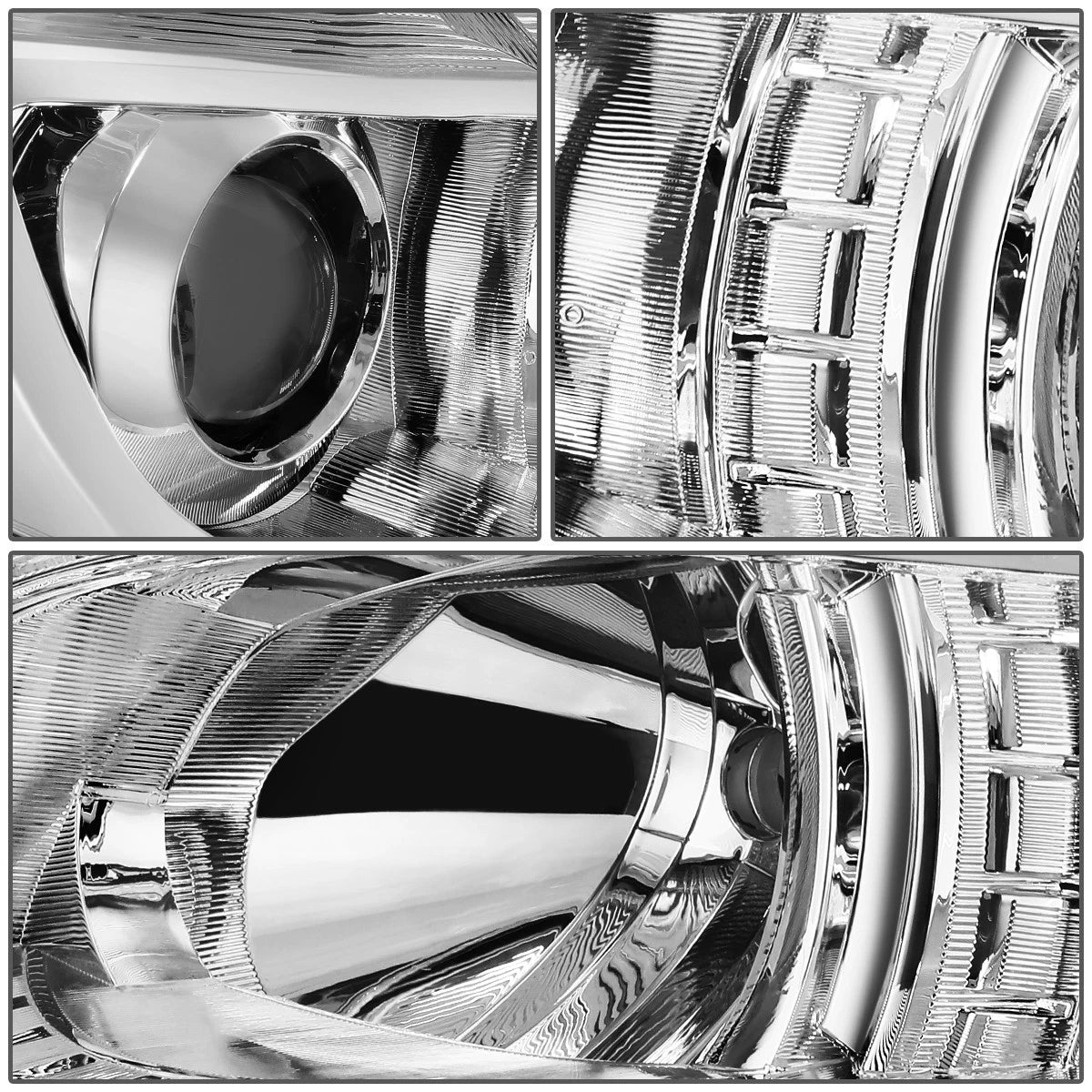 Chrome Amber Signal Projector Headlights for Subaru Outback/Legacy (2010–2014)