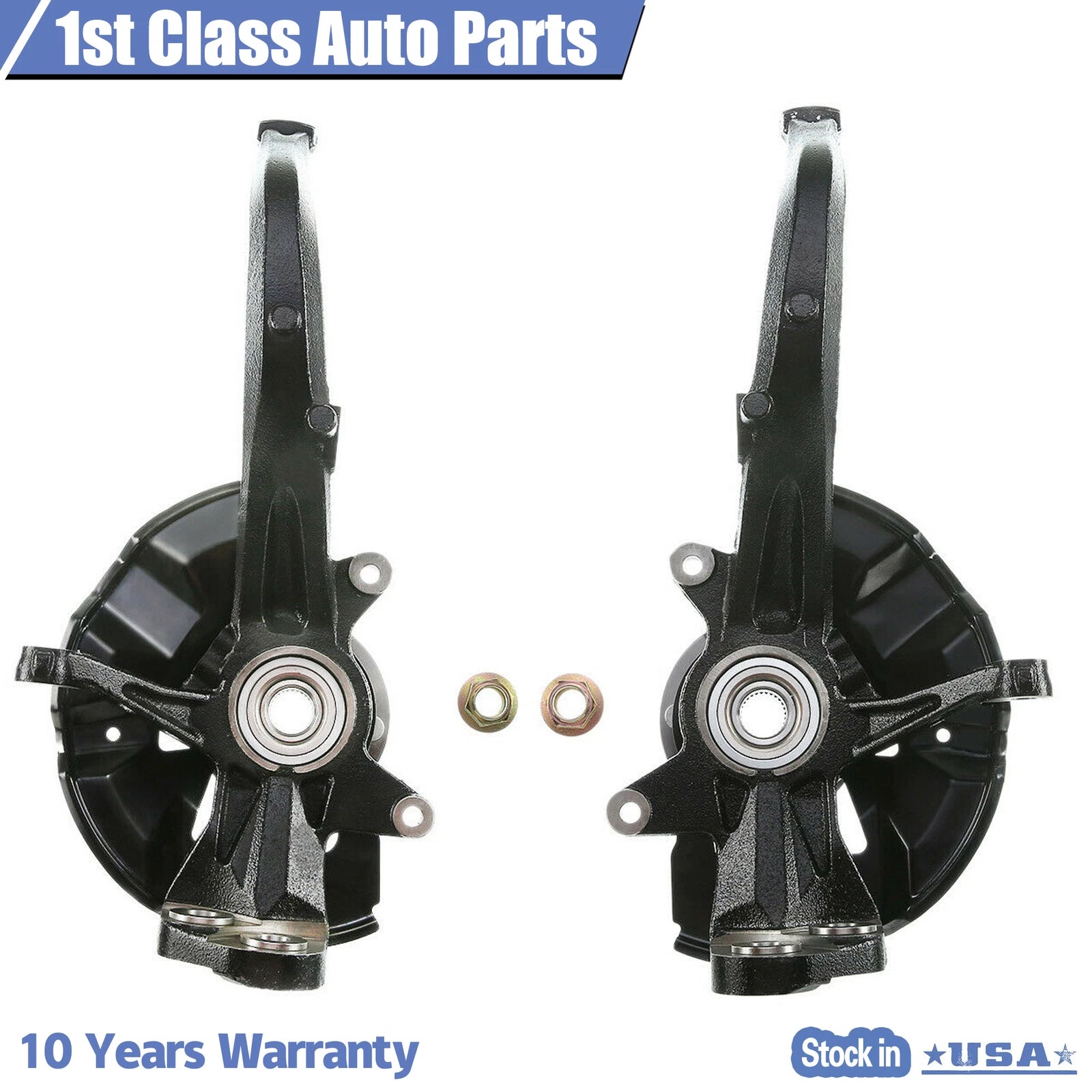 2X Front Wheel Hub & Steering Knuckle for Ford Lincoln Mercury (2006–2012)