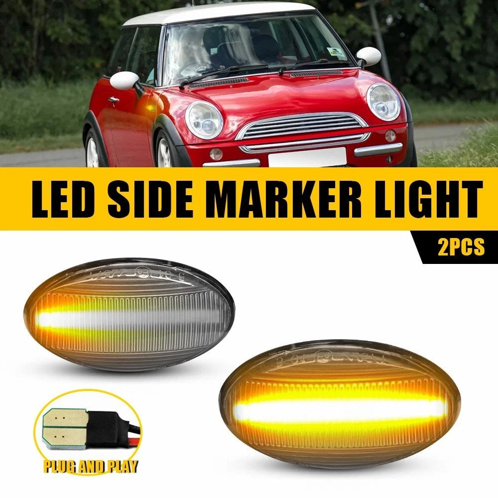 Dynamic Side Marker Lights with LED for MINI R50 Hatchback Cooper (2002–2006)