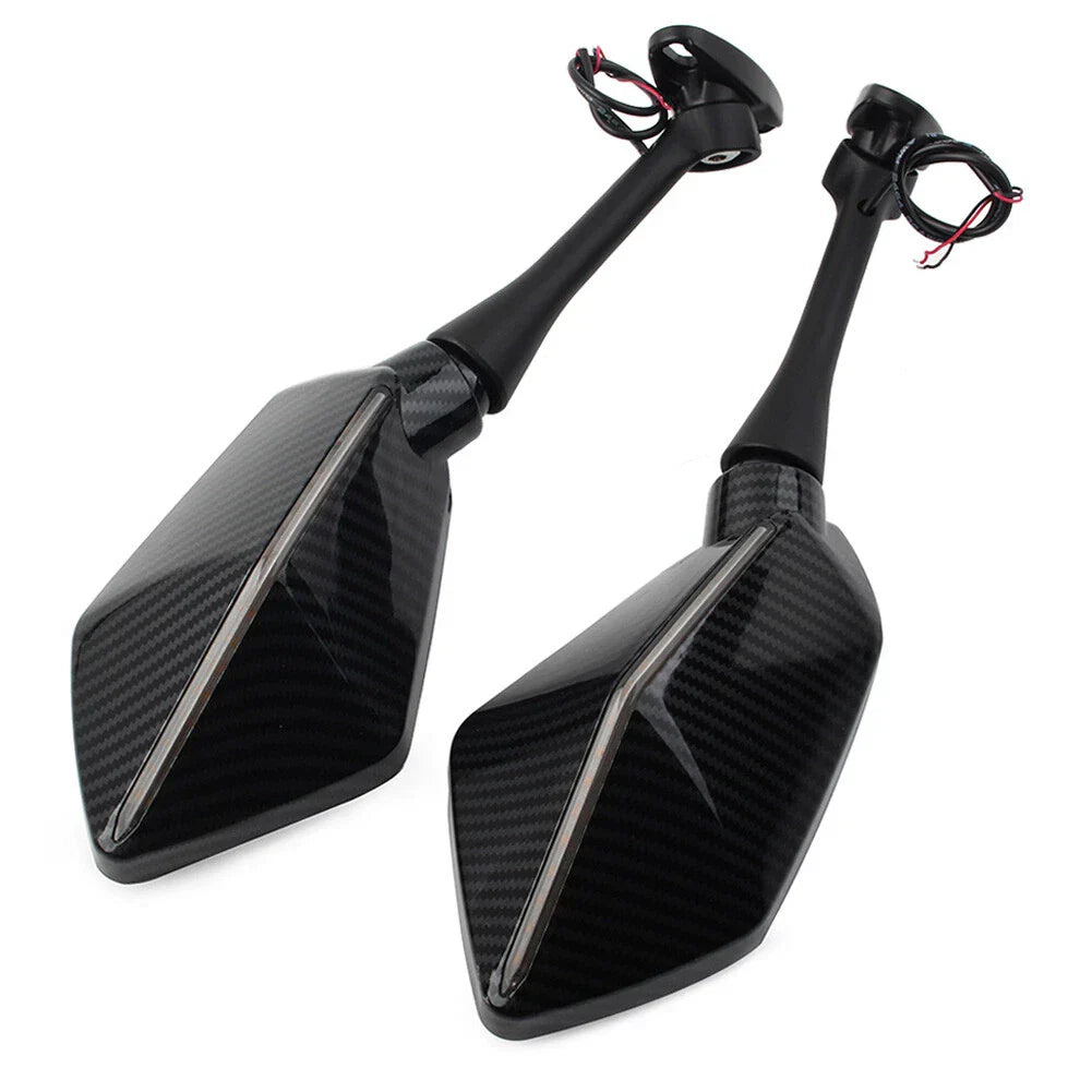 LED Turn Signal Side Mirrors for Honda CBR600RR CBR1000RR (2004-2007)