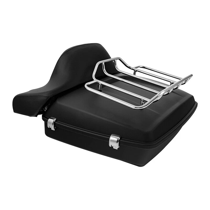 Chopped Trunk Backrest Rail Rack Plate for Harley Touring Road King (2014–2026)