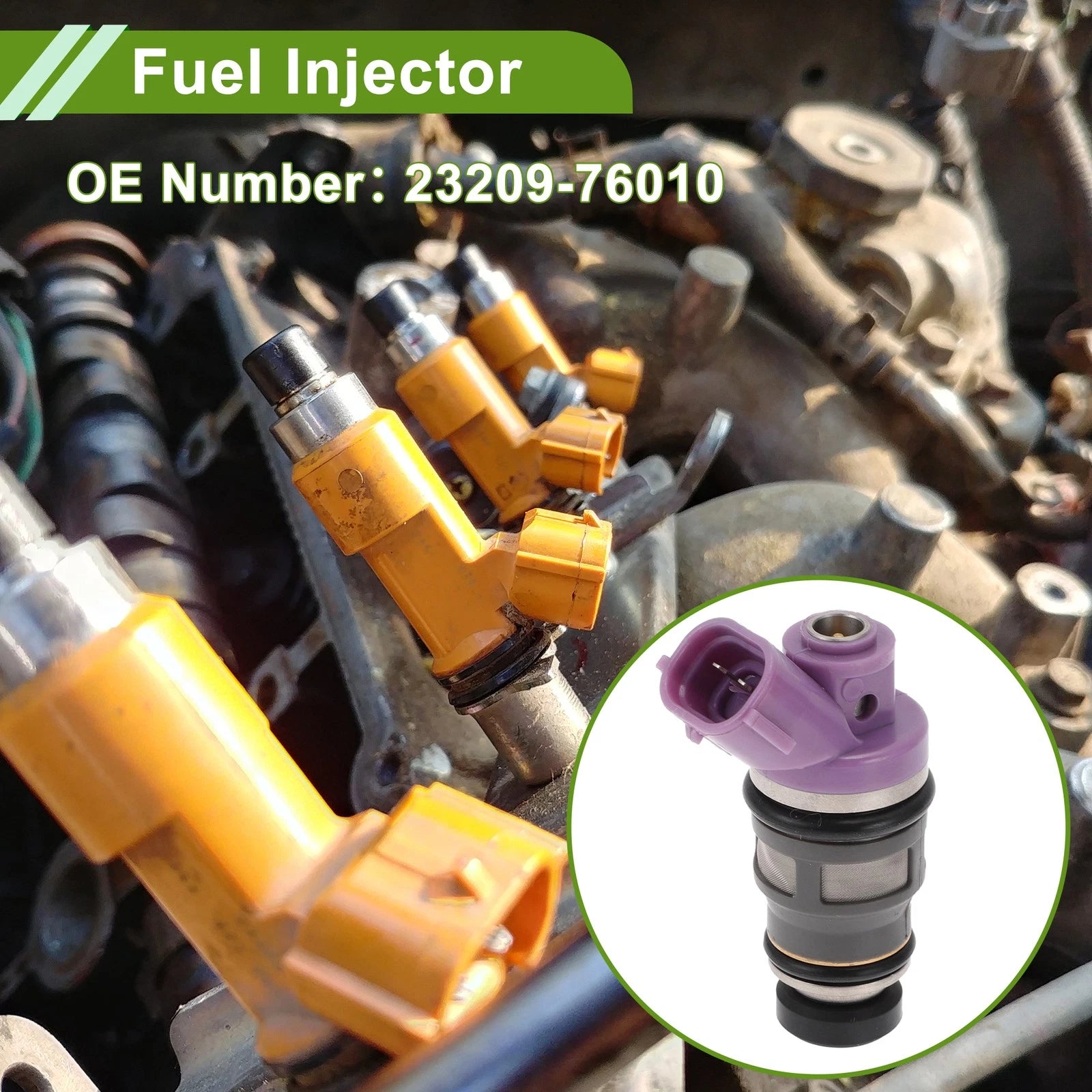 Fuel Injector No. 23209-76010 for Toyota Previa DX (1991–1997)