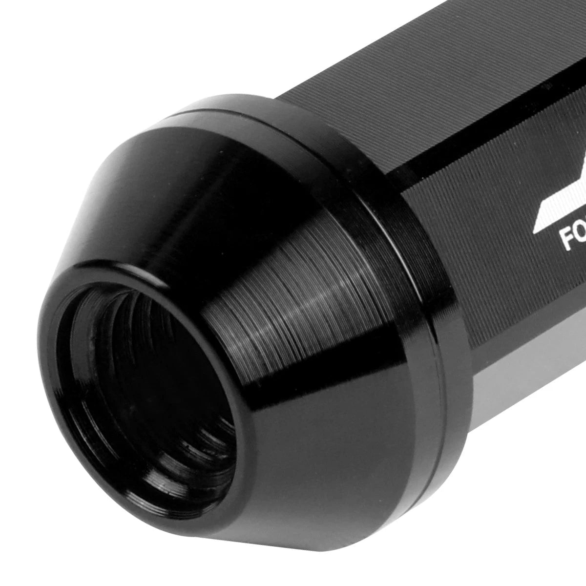 20Pcs Close-End Lug Nut Set M12x1.5 for J2 (7075 Aluminum, Black)