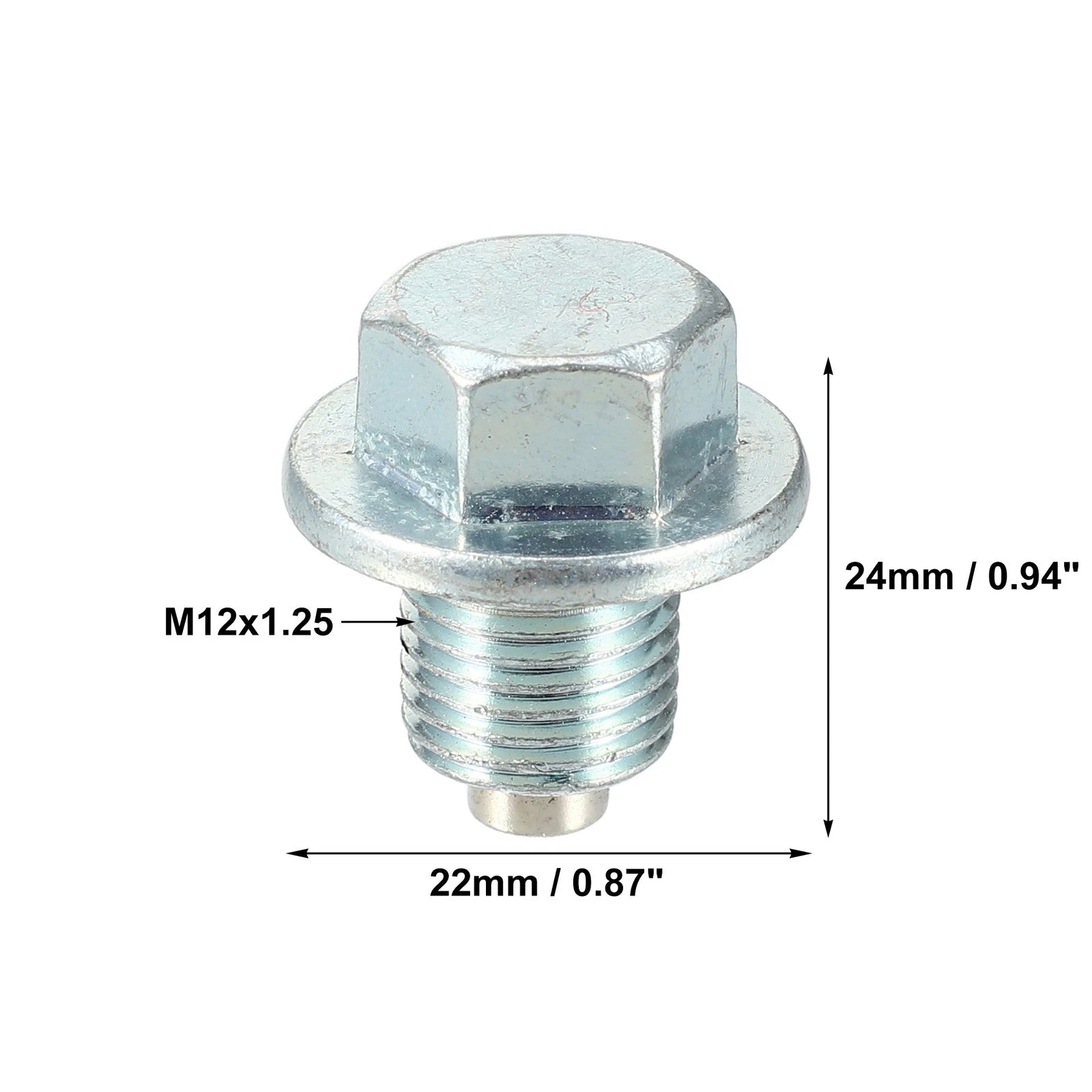 Set of 4 M12x1.25 Oil Drain Plugs with Washers 9034112012 for Toyota