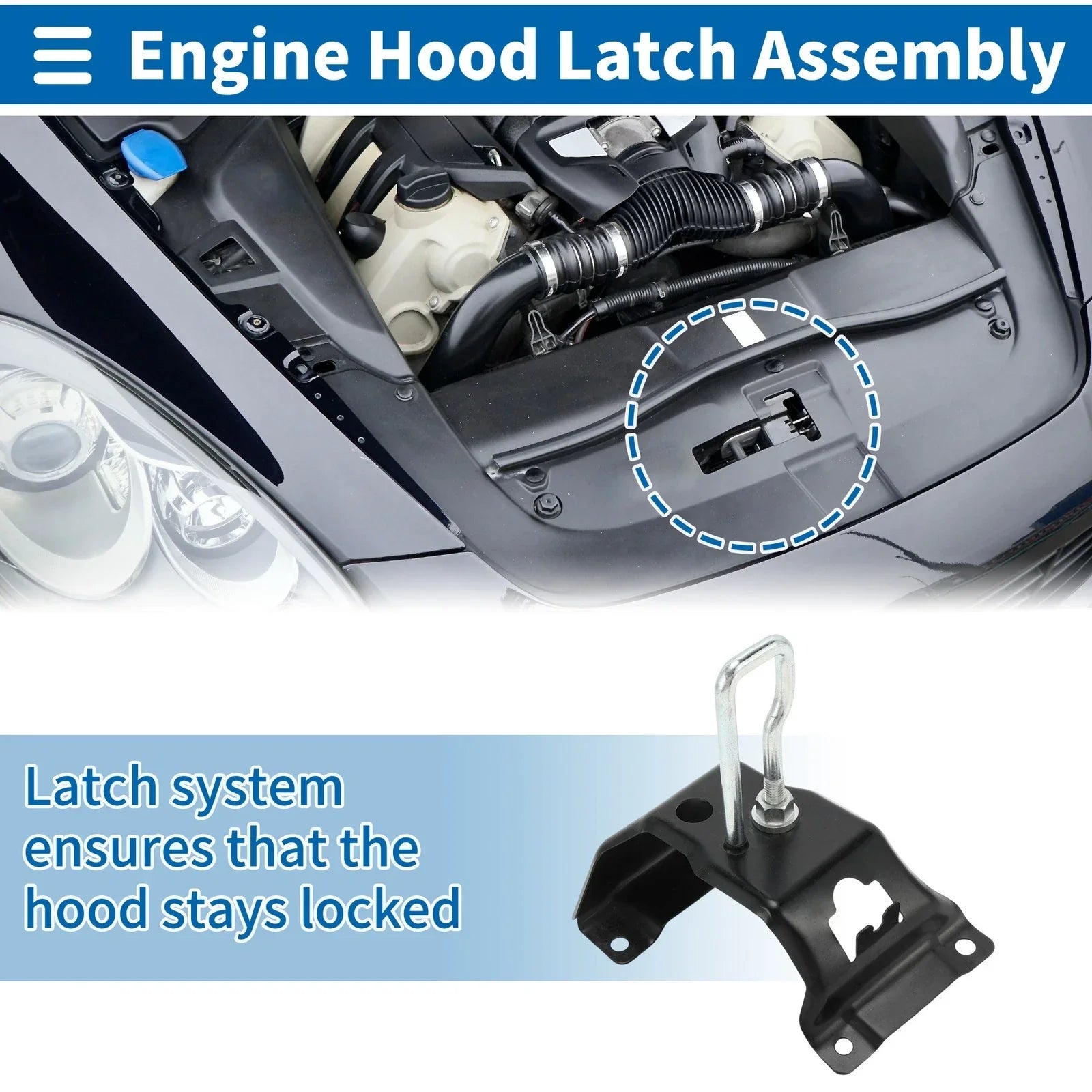 Hood Latch Assembly for BMW X5