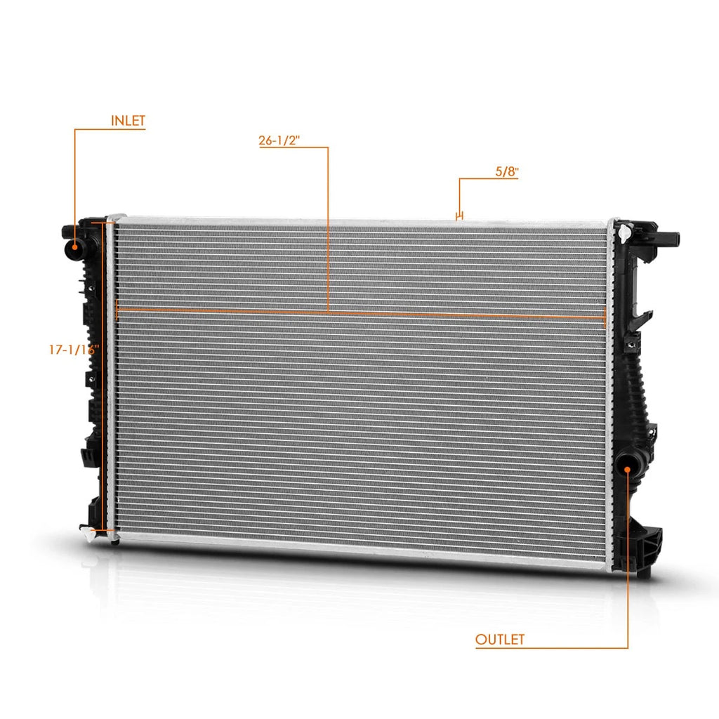 Aluminum Cooling Radiator DPI-13400 for Chrysler 200 (2015–2017) & Jeep Cherokee (2014–2018)