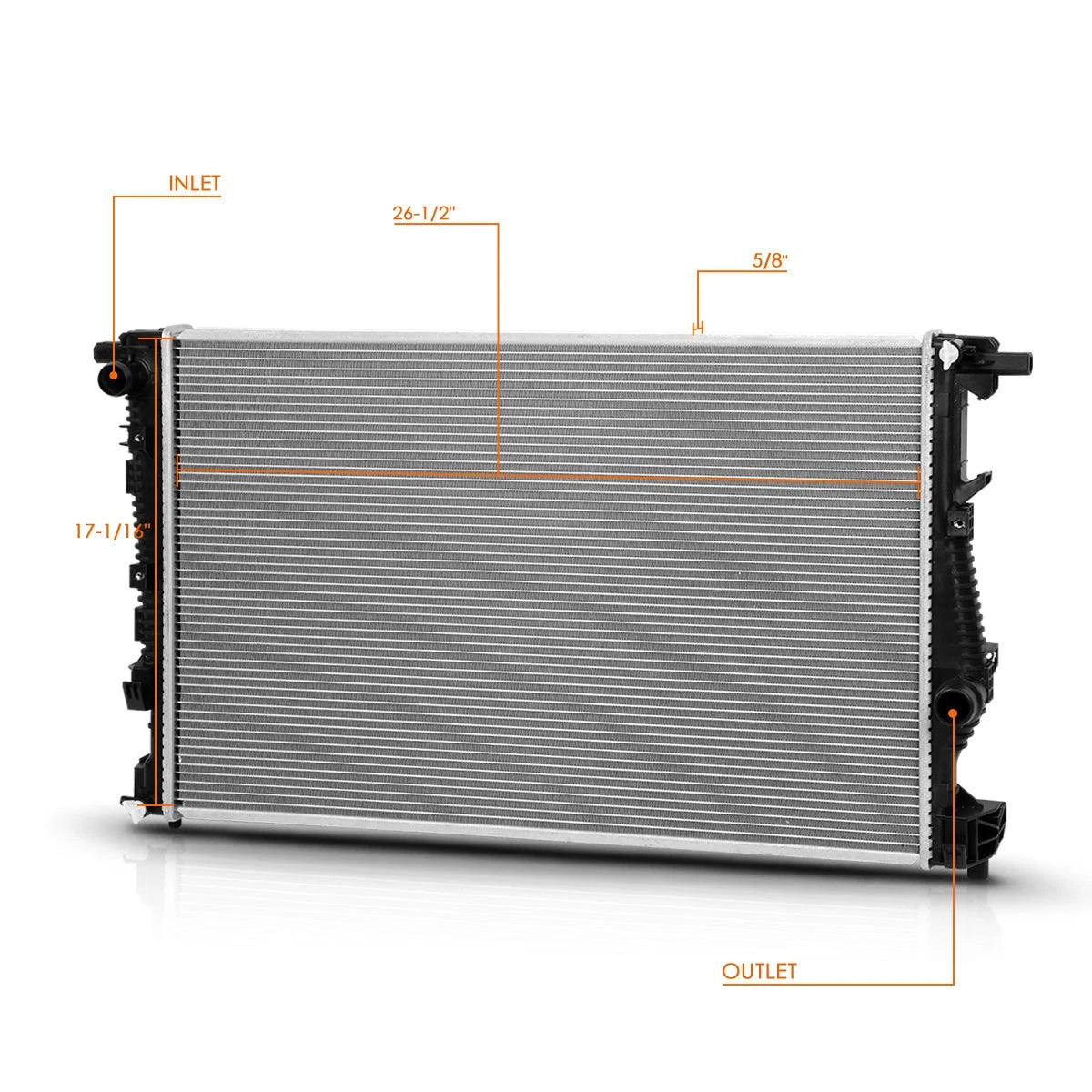 Aluminum Cooling Radiator DPI-13400 for Chrysler 200 (2015–2017) & Jeep Cherokee (2014–2018)