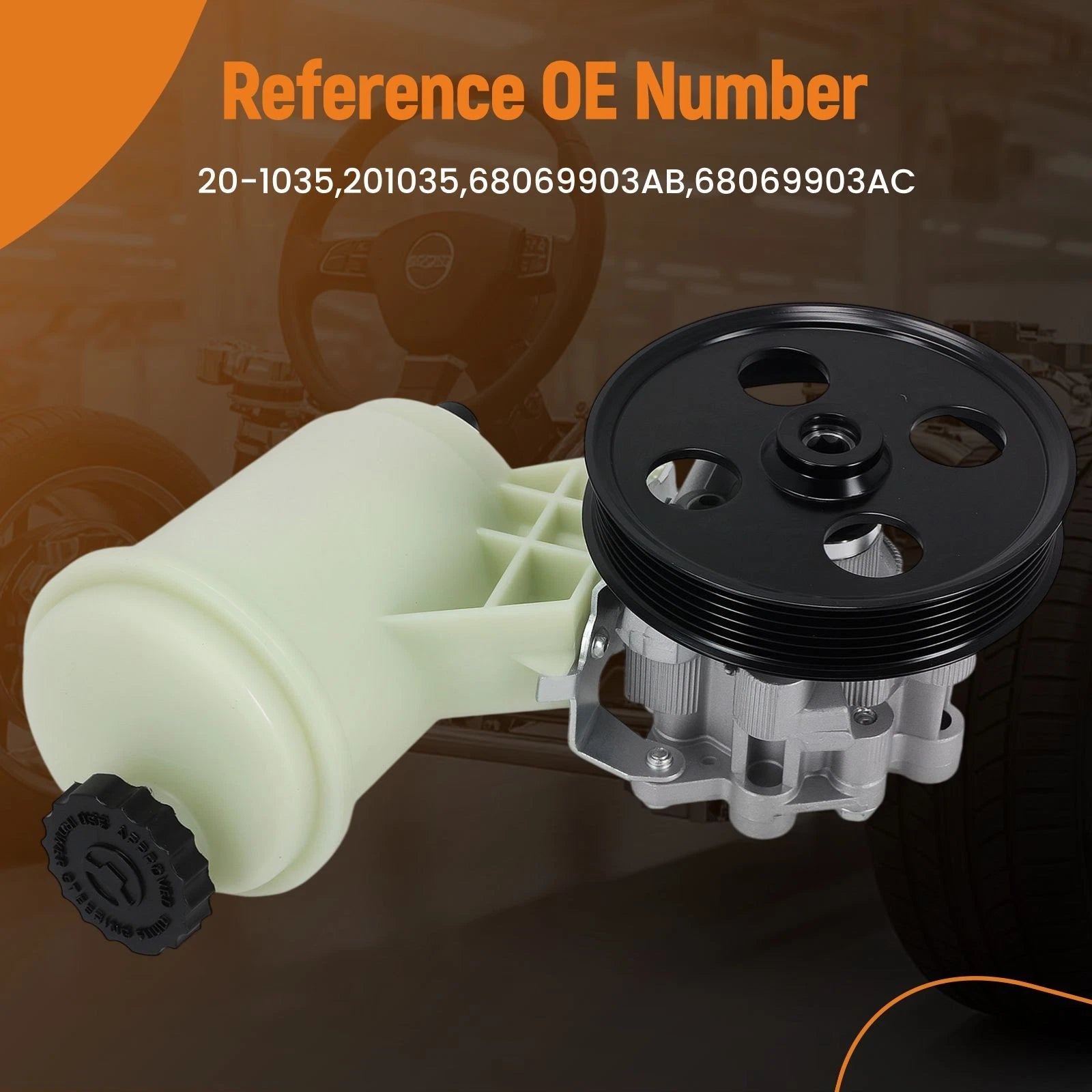 Power Steering Pump with Pulley for Ram 1500 (2011–2012)
