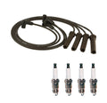 Denso 7mm Wire Set & 4 Iridium TT Spark Plugs for GMC Sonoma (1991–2004)