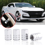 Silver Metal Wheel Valve Caps for Universal Tire Tyres (—)