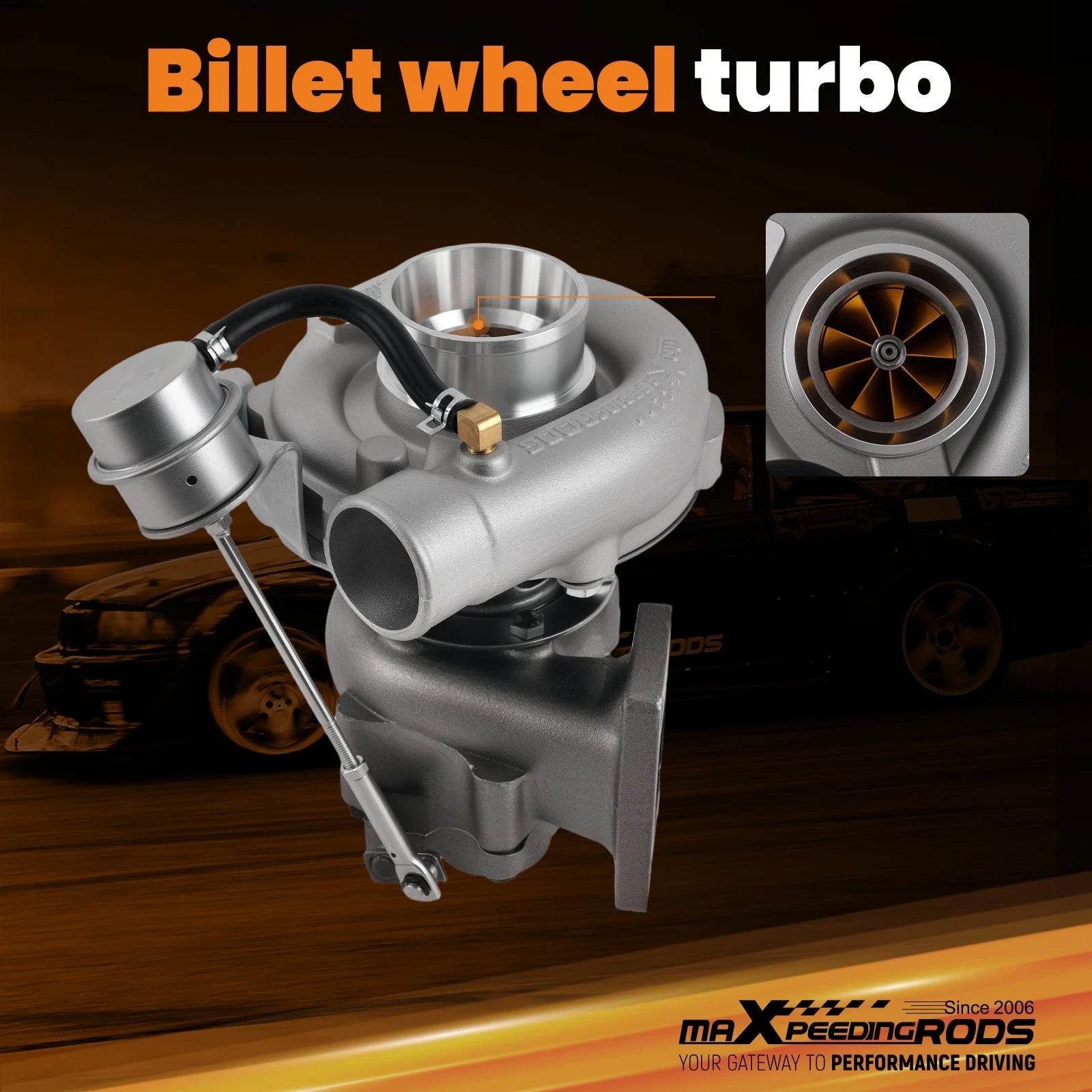 T3 T04E V-Band Turbocharger .5 .63 A/R w/ Internal Wastegate 420HP