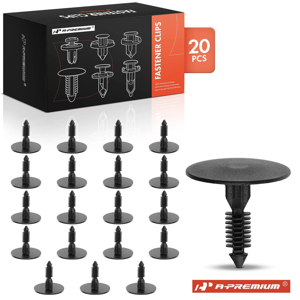20Pcs 8mm Nylon Dashboard Retainer Clips for Ford 
