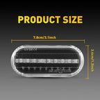 2X LED Side Marker Front Fender Lights for Volkswagen MK4 Golf Jetta (1999–2004)