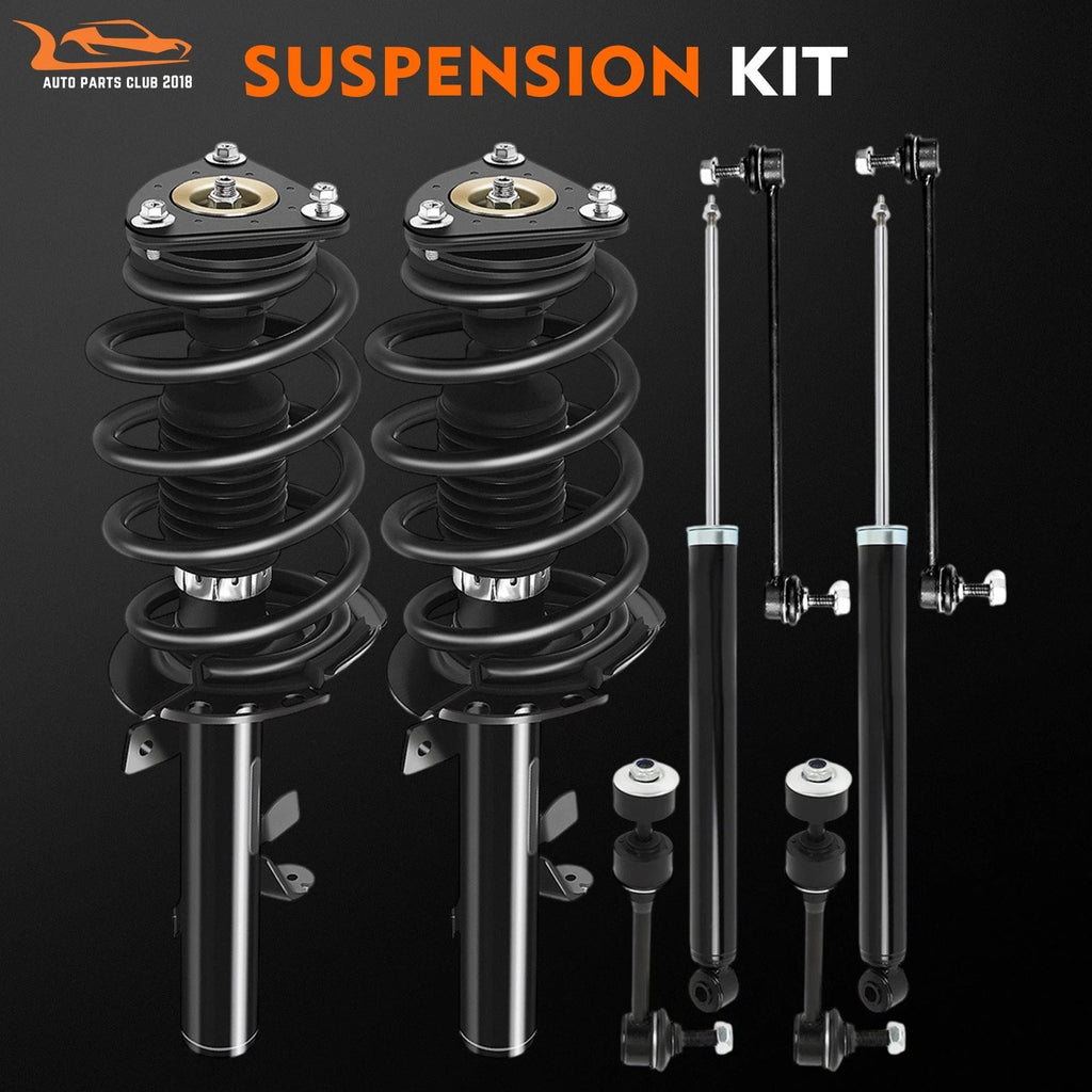 Front Struts w/ Coil Spring, Rear Shocks, Sway Bar Links for Ford Escape (2014–2018)