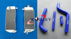 Aluminum Radiator & Blue Hose for Yamaha YZ125 (2002-2004)