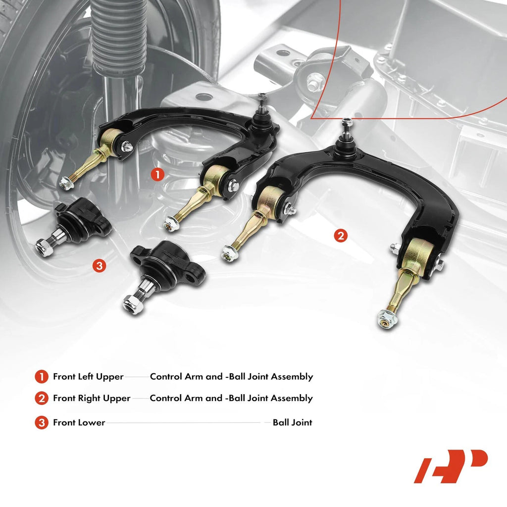 Set of 4 Front Control Arms & Ball Joints for Hyundai Sonata (1999–2005)