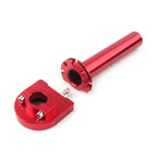 7/8" Turn Twist Throttle Handle Bar Throttle Tube Red for Motorcycle (Universal)