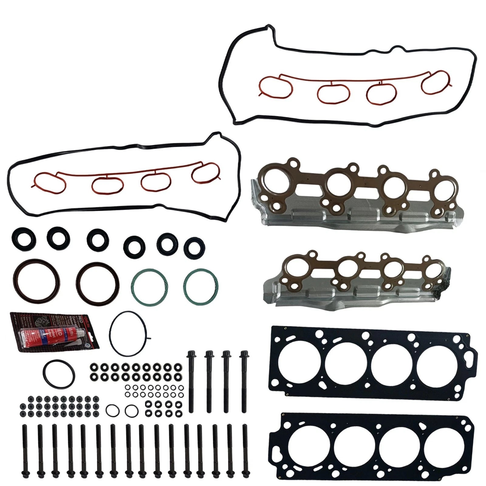 Set of 10 Head Gasket Bolts for Toyota Sequoia Lexus GX470 LX470 (2005–2009)