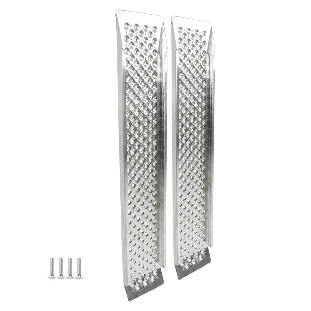 1 Pair Aluminum Loading Ramps for ATV Snow Blower (47.2" L x 8.5" W)