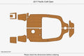 EVA Faux Teak Deck Flooring Mats for Pacific Craft Open Cockpit (2017)