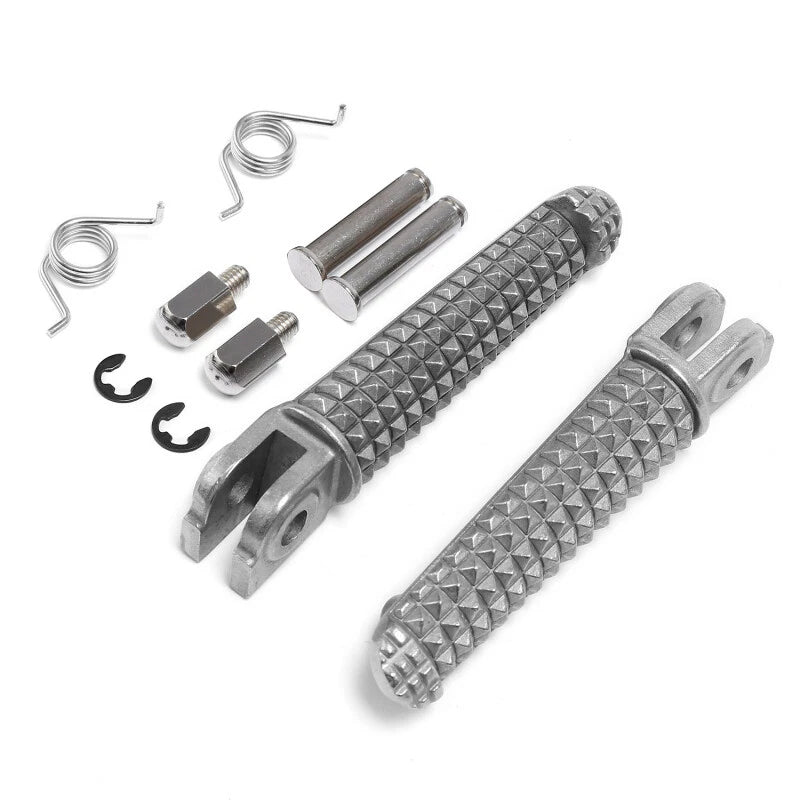 Silver Long Front Foot Pegs for Yamaha YZF R6 (1999–2020), R6S (2003–2009)