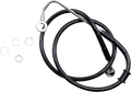 Drag Specialties Brake Line +4" Black for Harley Softail (2015–2017) 618300-4BLK