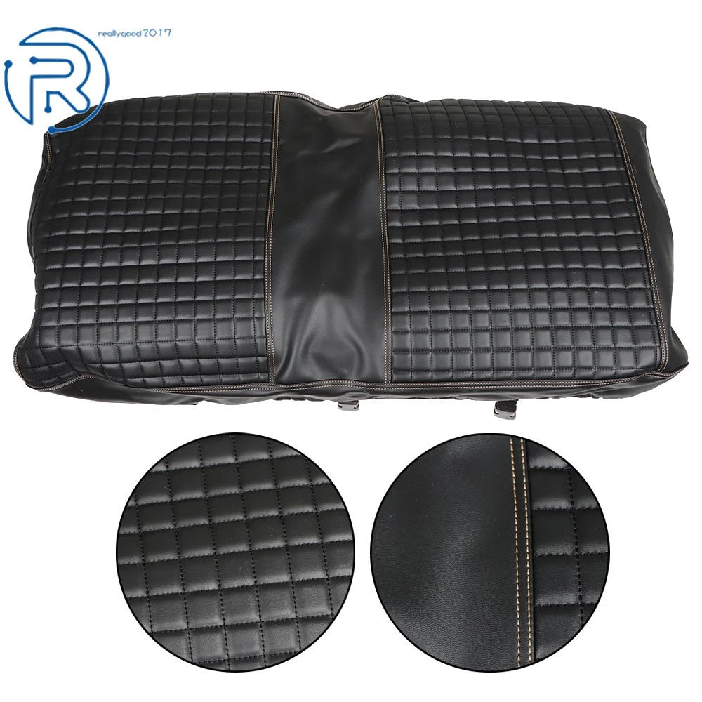 Vinyl Black Front & Rear Seat Covers for EZGO Medalist TXT (1994-2013)