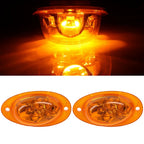 2X Amber LED Side Marker Turn Signal Lights for Freightliner Cascadia 