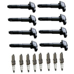 Set of 8 Ignition Coils & Iridium Spark Plugs for Porsche Cayenne (2003-2006)