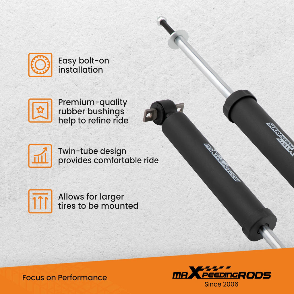 Front Shocks Pair for Chevy Silverado GMC Sierra 1500 2WD (1999–2006) 2.5-4" Lift