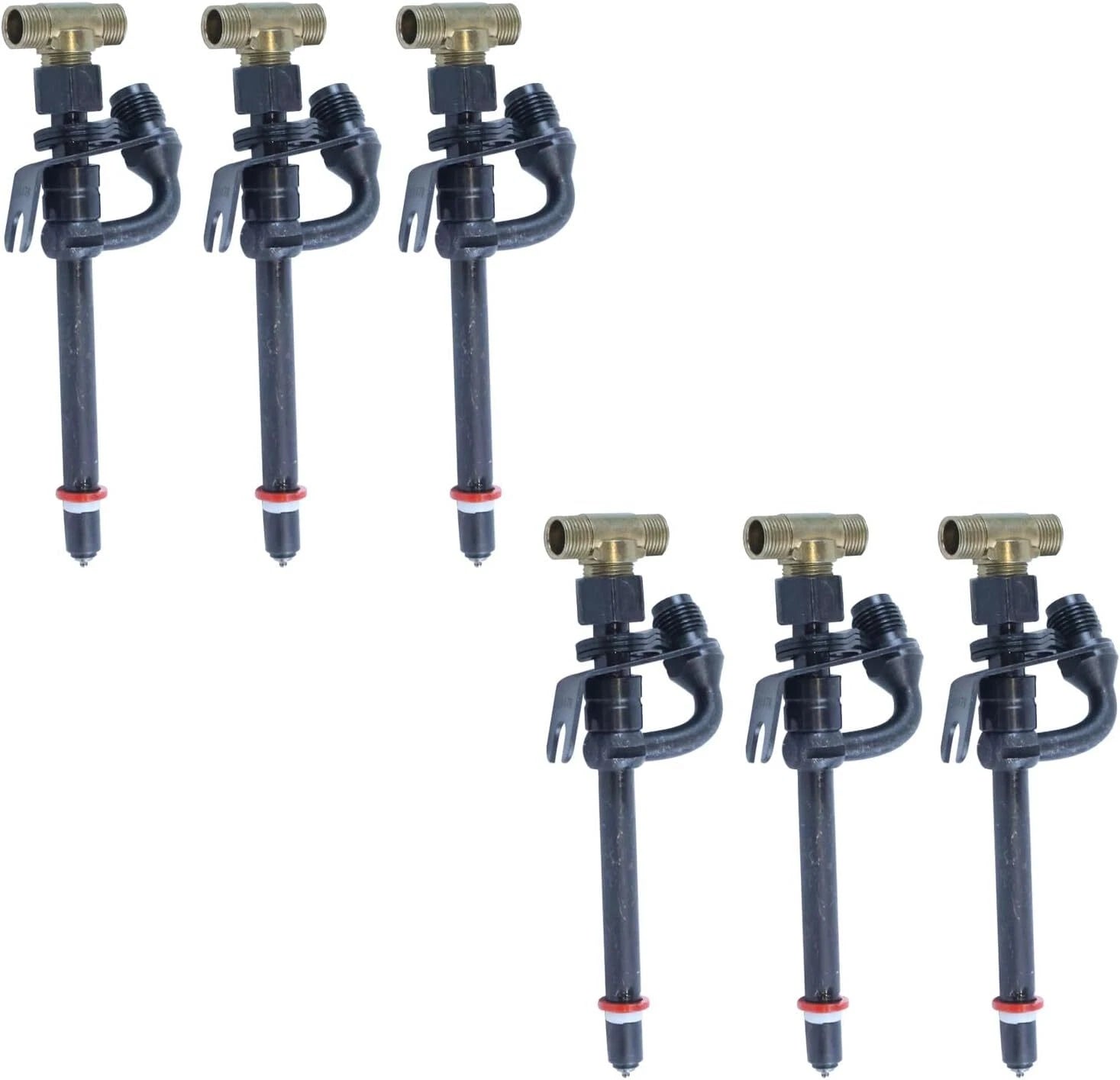 6X Fuel Injector RE38087 for John Deere Tractor 6200-7400