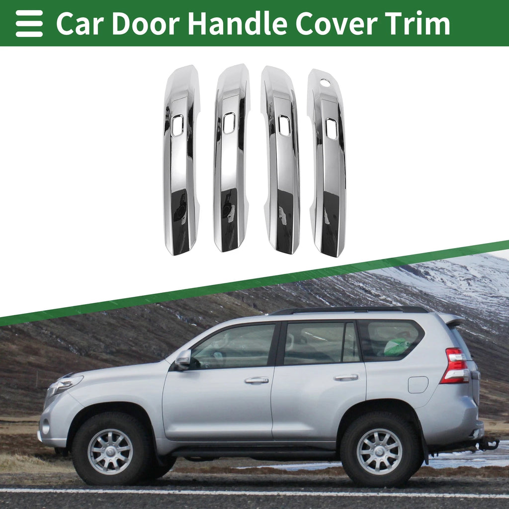 Car Door Handle Cover Trim for Audi A4L (2017–2021) Silver Tone