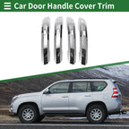 Car Door Handle Cover Trim for Audi A4L (2017–2021) Silver Tone