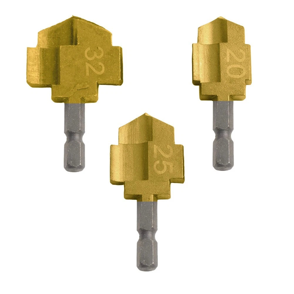 Stepped Hexagonal Drill Bits for PPR Plumbing Aid