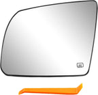 Driver Side Power Heated Mirror Glass for Toyota Tundra Sequoia (2007–2020) TO1324107