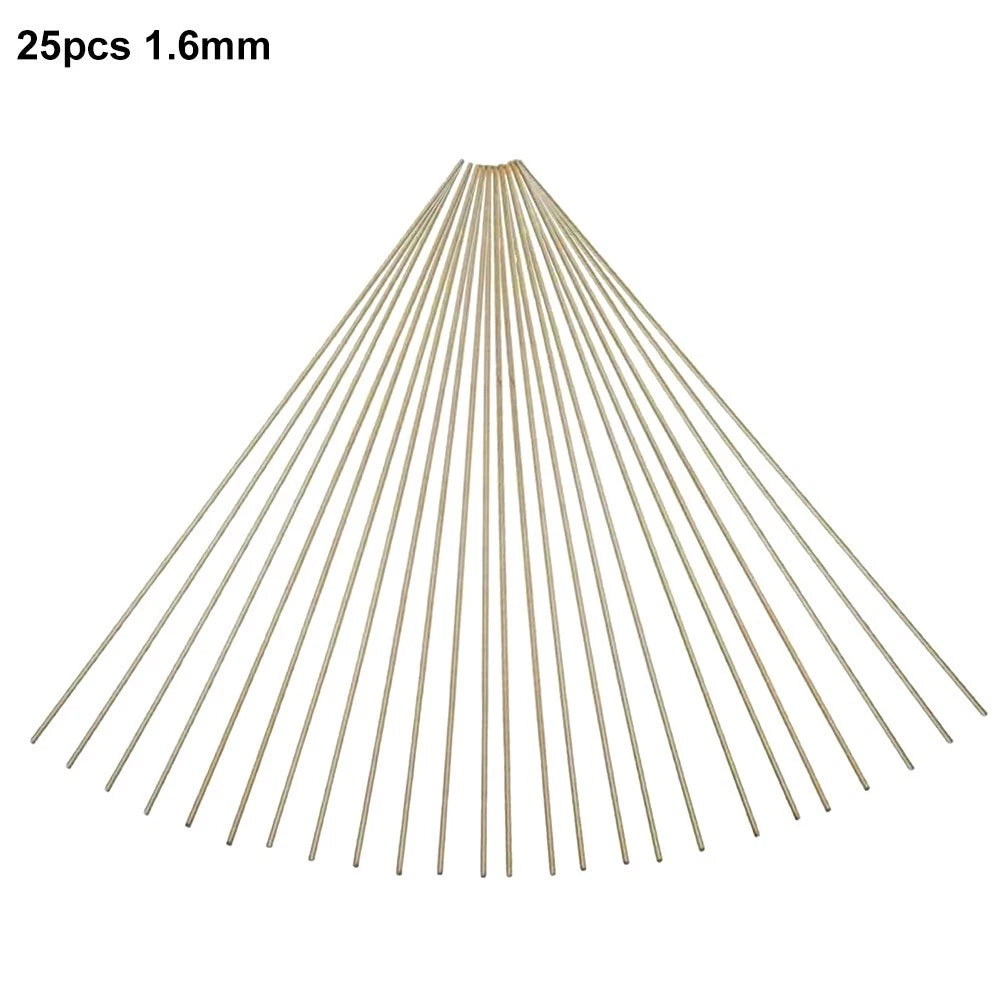 Set of 25 Brass Welding Rods for Oxyacetylene Gas Applications (250mm)