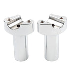 3.5" Chrome Straight Handlebar Risers for Harley Dyna Sportster Softail