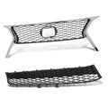 Front Bumper Upper & Lower Grille for Lexus RX350 (2013–2015) F-Sport Style