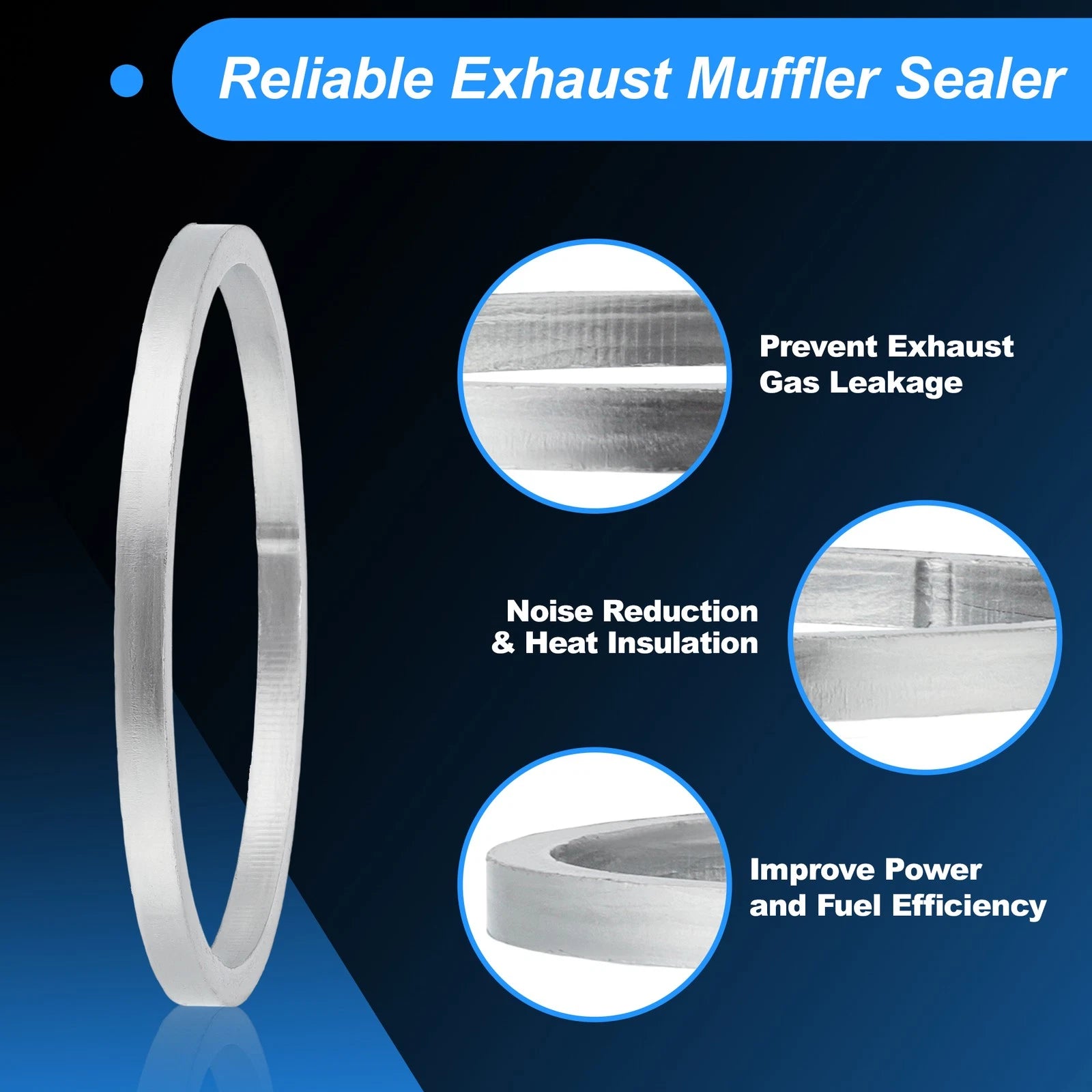 Exhaust Pipe Interface Gasket for BMW 1 2 3 4 5 6 7 Series (No.18307553601)