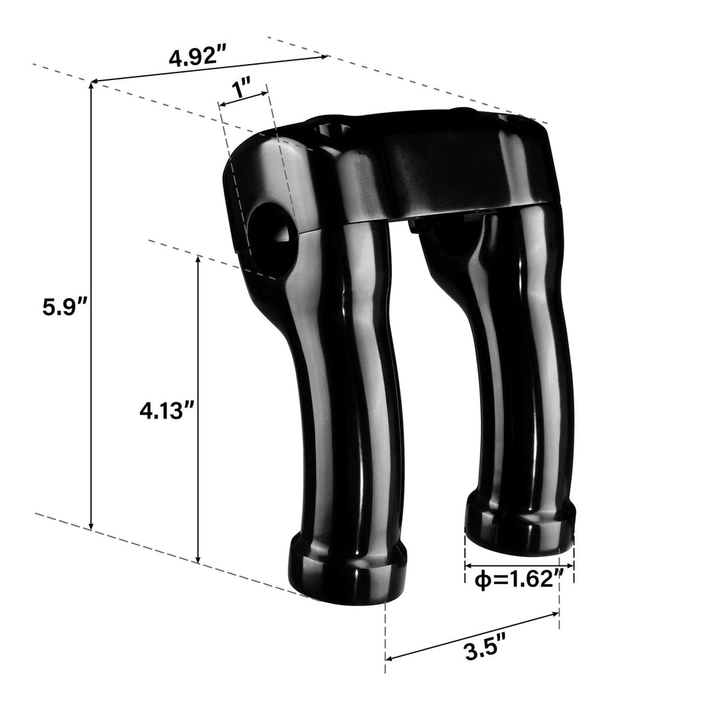 4" Handlebar Riser 1" Top Clamp for Harley Street Bob Breakout (2018–2024)