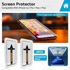 2X Tempered Glass Screen Protector for iPhone 14 Pro Max Plus