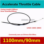 Throttle Cable for Motorbike Dirt Bike ATV (Choose Your Size)