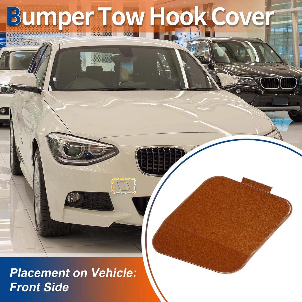 Front Car Bumper Tow Hook Cover for BMW (2011–2019) No. 51118053828 Valencia Orange Metallic