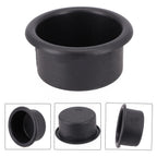 Cup Holder Insert for Marine Boat RV Car Truck Yacht (Plastic, Black)